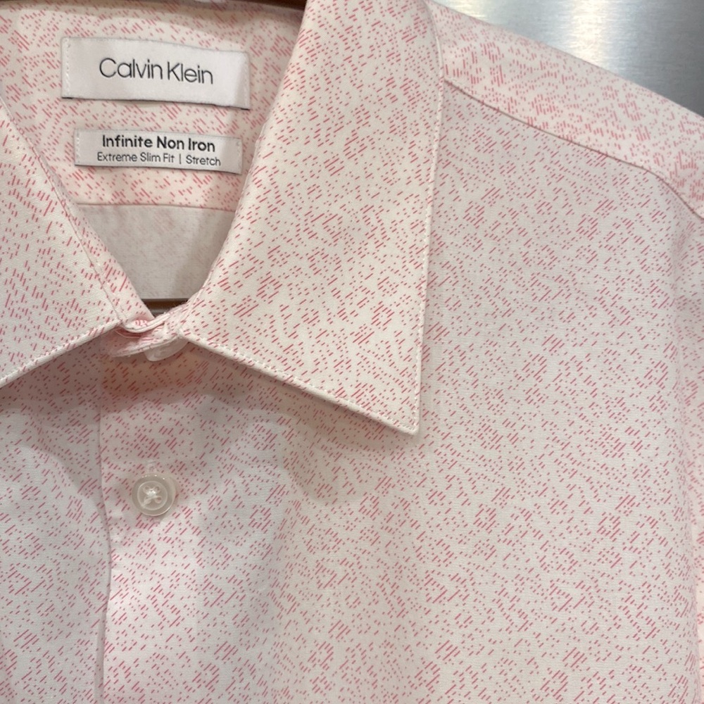 Calvin Klein, infinite non iron shirt, extreme slim fit/stretch - Picture 2 of 3